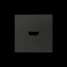 ZENNIO - ZS55. Abdeckung für HDMI Einsatz 55x55mm-Schwarz