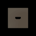 ZENNIO - ZS55. Abdeckung für HDMI Einsatz 55x55mm-Mokka