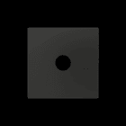 ZENNIO - ZS55. Abdeckung für Klinke 3.5mm Einsatz 55x55mm-Schwarz