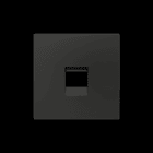 ZENNIO - ZS55. Abdeckung für  RJ45 Anschluß 55x55mm-1 Modul-Schwarz