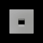 ZENNIO - ZS55. Abdeckung für RJ45 Anschluß 55x55mm-1 Modul-Silber