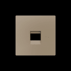 ZENNIO - ZS55. Abdeckung für  RJ45 Anschluß 55x55mm-1 Modul-Champagne