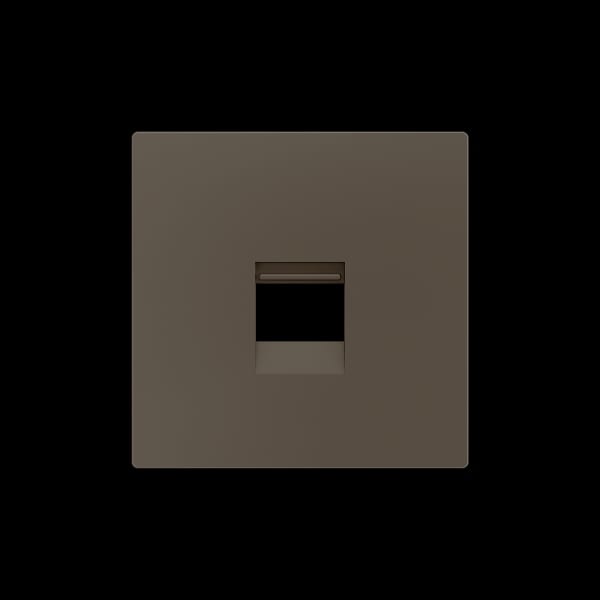 ZENNIO - ZS55. Abdeckung für  RJ45 Anschluß 55x55mm-1 Modul-Mokka