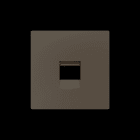 ZENNIO - ZS55. Abdeckung für RJ45 Anschluß 55x55mm-1 Modul-Mokka
