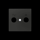 ZENNIO -  ZS55. Abdeckung für TV/R Einsatz 55x55mm-Schwarz