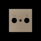 ZENNIO - ZS55. Abdeckung für TV/R Einsatz 55x55mm-Champagne