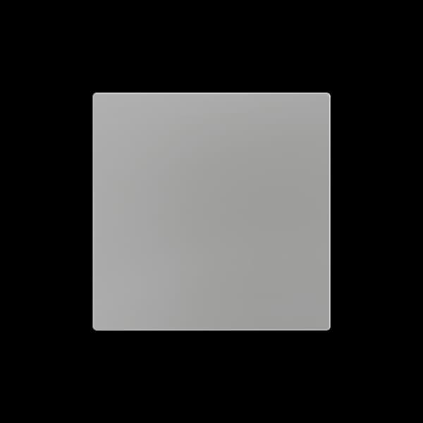 ZENNIO - ZS55. Blende 55x55mm-silber. Benötigt Metallplatte (ZACHOLD33).