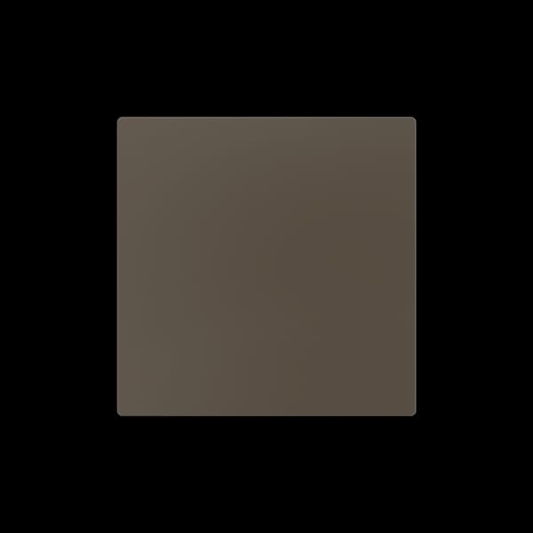 ZENNIO - ZS55. Blende 55x55mm-Mokka. Benötigt Metallplatte (ZACHOLD33).
