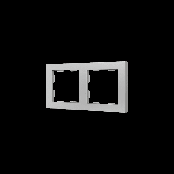 ZENNIO - ZS55. Rahmen-2 Module-Silber