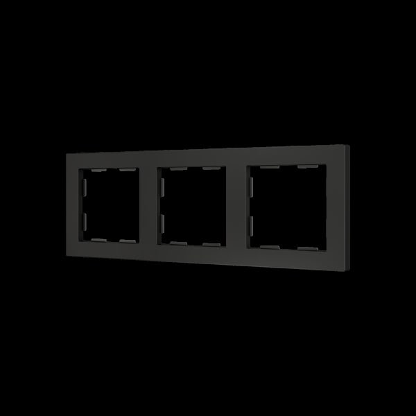 ZENNIO - ZS55. Rahmen-3 Module-Schwarz