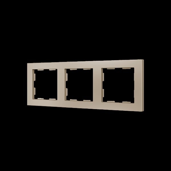 ZENNIO - ZS55. Rahmen-3 Module-Champagne