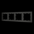 ZENNIO - ZS55. Rahmen-4 Module-Schwarz