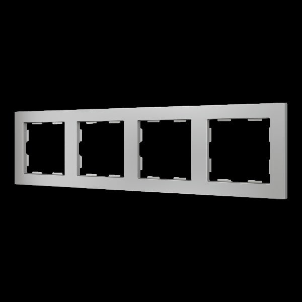 ZENNIO - ZS55. Rahmen-4 Module-Silber
