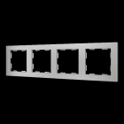 ZENNIO - ZS55. Rahmen-4 Module-Silber