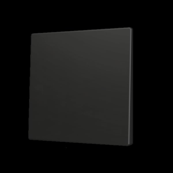 ZENNIO - ZS70. Tasterabdeckung f. Soft KNX Einfachtaster 70x70mm. Schwarz