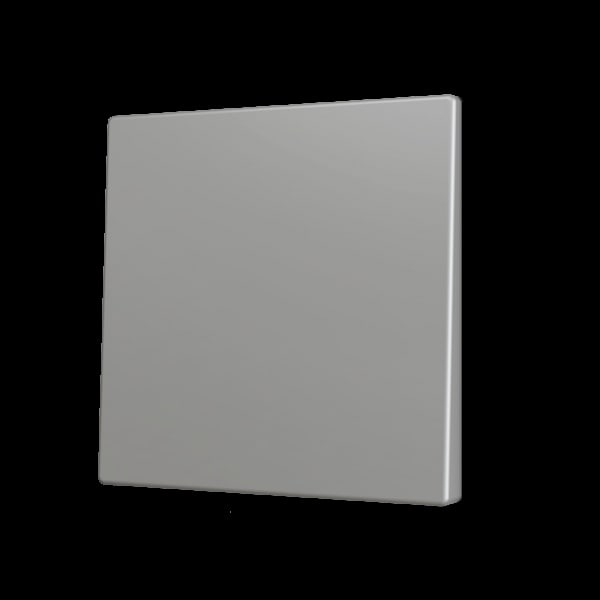ZENNIO - ZS70. Tasterabdeckung f. Soft KNX Einfachtaster 70x70mm. Silber