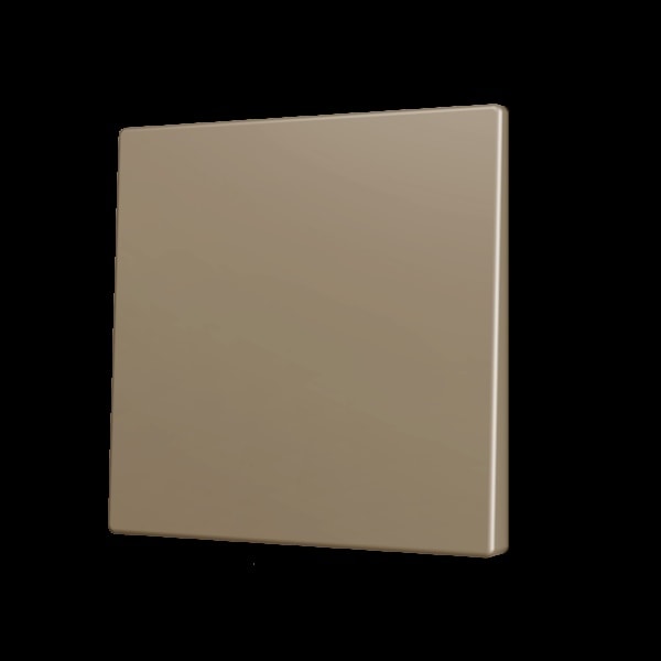 ZENNIO - ZS70. Tasterabdeckung f. Soft KNX Einfachtaster 70x70mm. Champagne