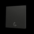 ZENNIO - ZS70. Tasterabdeckung f. Soft KNX Einfachtaster 70x70mm. Schwarz