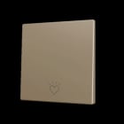 ZENNIO - ZS70. Tasterabdeckung f. Soft KNX Einfachtaster 70x70mm. Champagne