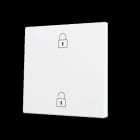 ZENNIO - ZS70. Tasterabdeckung f. Soft KNX Einfachtaster 70x70mm. Mattweiß