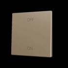 ZENNIO - ZS70. Tasterabdeckung f. Soft KNX Einfachtaster 70x70mm. Champagne