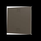 ZENNIO - ZS70. Tasterabdeckung f. Soft KNX Einfachtaster 70x70mm. Mokka