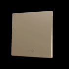 ZENNIO - ZS70. Tasterabdeckung f. Soft KNX Einfachtaster 70x70mm. Schlüssel-Champagne