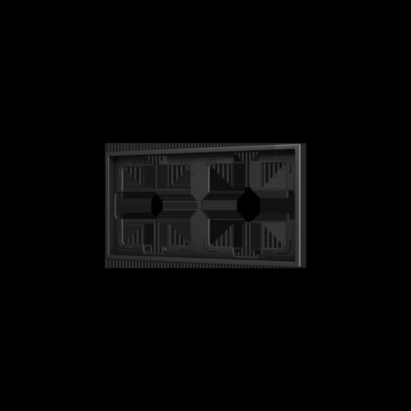 ZENNIO - ZS70. Rahmen-2 Module-Schwarz