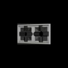 ZENNIO - ZS70. Rahmen-2 Module-Silber