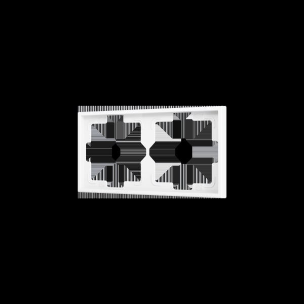 ZENNIO - ZS70. Rahmen-2 Module-Mattweiß
