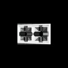 ZENNIO - ZS70. Rahmen-2 Module-Mattweiß