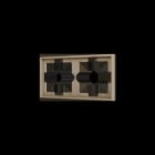 ZENNIO - ZS70. Rahmen-2 Module-Champagne