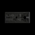 ZENNIO - ZS70. Rahmen-3 Module-Schwarz