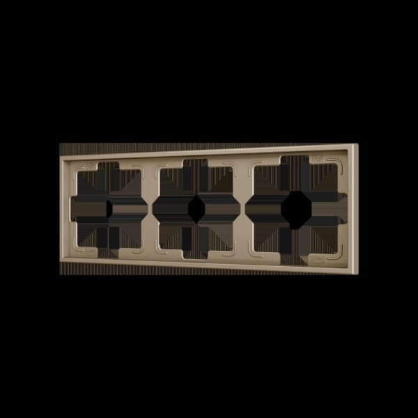 ZENNIO - ZS70. Rahmen-3 Module-Champagne