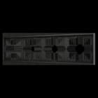 ZENNIO - ZS70. Rahmen-4 Module-Schwarz