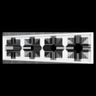 ZENNIO - ZS70. Rahmen-4 Module-Mattweiß