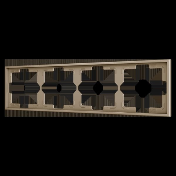 ZENNIO - ZS70. Rahmen-4 Module-Champagne