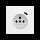 ZENNIO - ZS70. Französische Steckdosenabdeckung mit USB C 70x70mm-Mattweiß