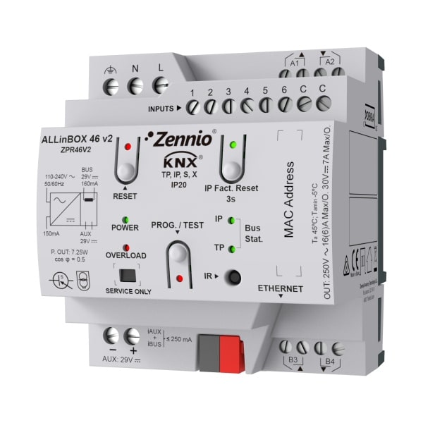 ZENNIO - ALLinBOX 46 v2. Multifunktionsaktor