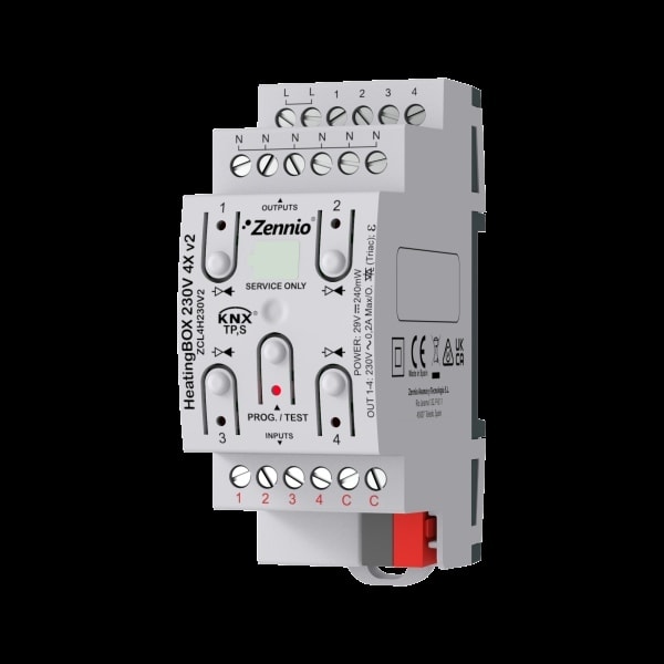 ZENNIO - HeatingBOX 230V 4X v2. Heizungsaktor