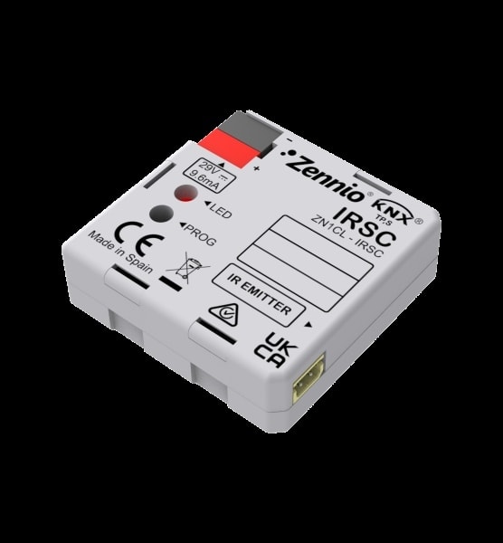 ZENNIO - IRSC. KNX-IR-Schnittstelle für AC- und AV-Geräte per Infrarot