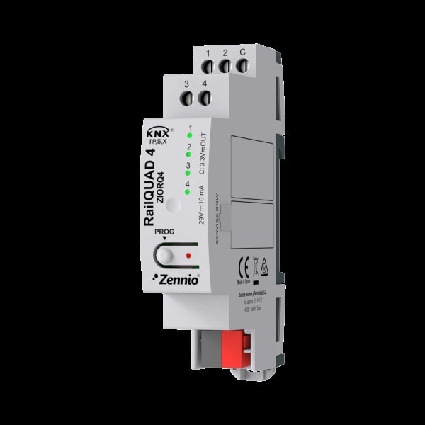 ZENNIO - RailQUAD 4. KNX-Modul