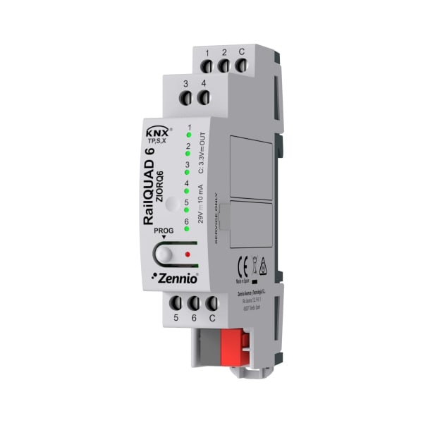ZENNIO - RailQUAD 6. KNX-Modul