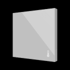ZENNIO - Flat AmbienT. Temperaturfühler (Standard Design) Silber.