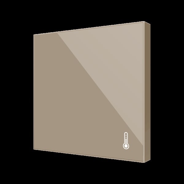 ZENNIO - Flat AmbienT. Temperaturfühler (Standard Design) Champagne.