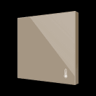 ZENNIO - Flat AmbienT. Temperaturfühler (Standard Design) Champagne.