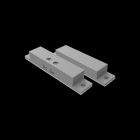 ZENNIO - Magnetkontakt für Oberflächenmontage, Tür oder Fenster. Klein-Silber