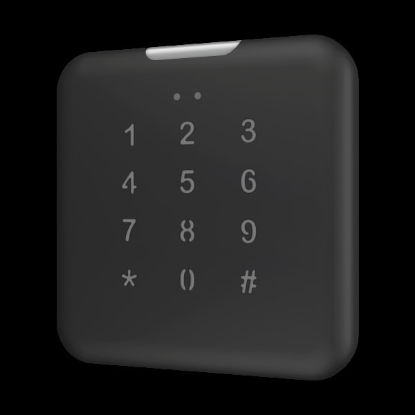 ZENNIO -  IWAC Out Keypad. In-Wall Access Controller f. den Außenbereich Keypad-Schwarz