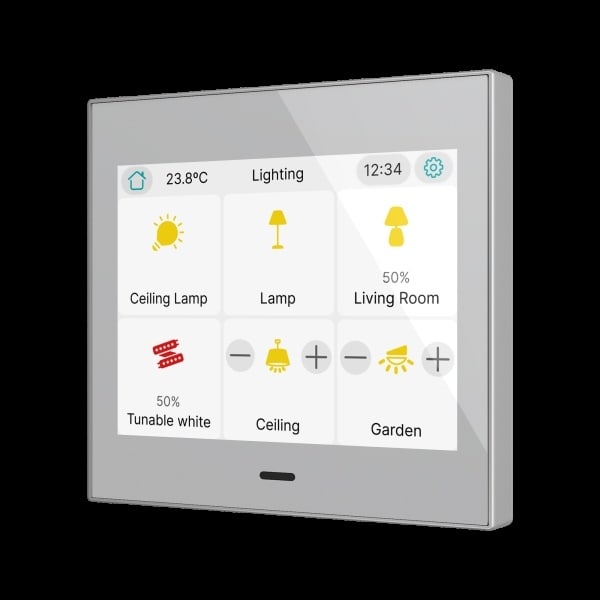 ZENNIO - CX35. KNX kapazitives Touchpanel mit 3,5'' - Silber