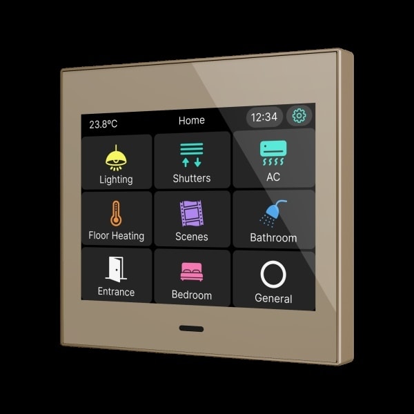 ZENNIO - CX35. KNX kapazitives Touchpanel mit 3,5'' - Champagne